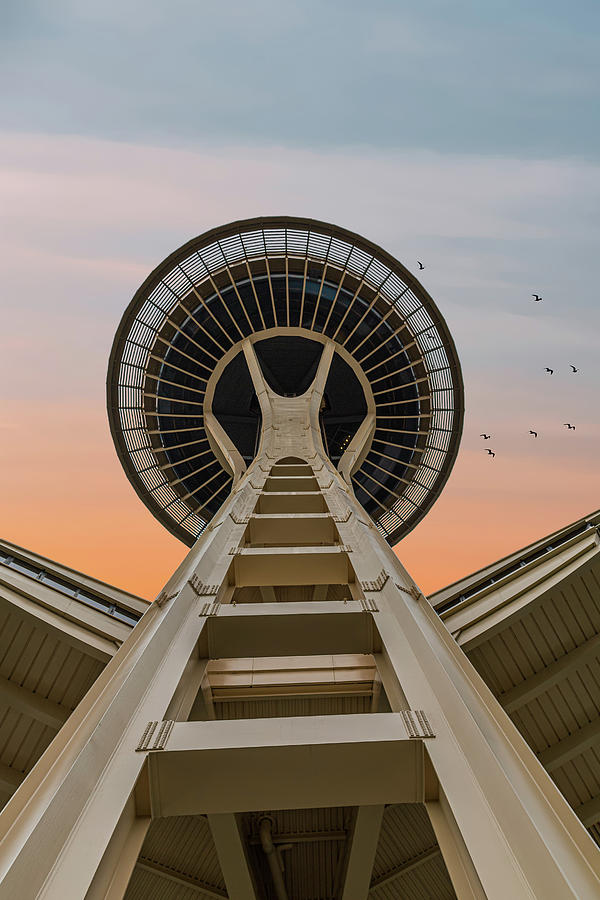 Space Needle at Dawn Photograph by Darryl Brooks
