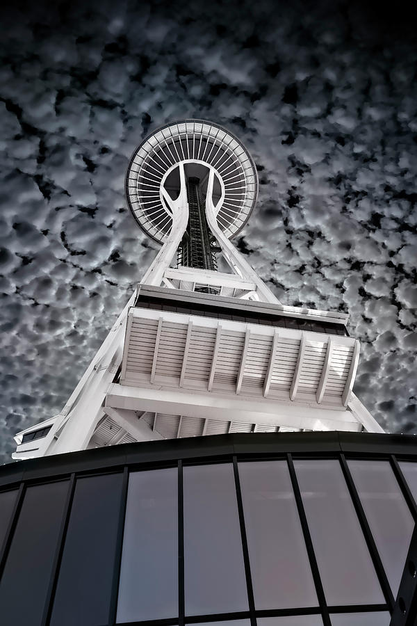 SPACE NEEDLE POPCORN SKY - SEATTLE by Daniel Hagerman SPACE NEEDLE POPCORN SKY - SEATTLE by Daniel Hagerman