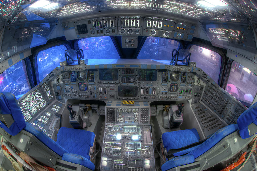 Space Shuttle Cockpit Photograph by Dave Wilson