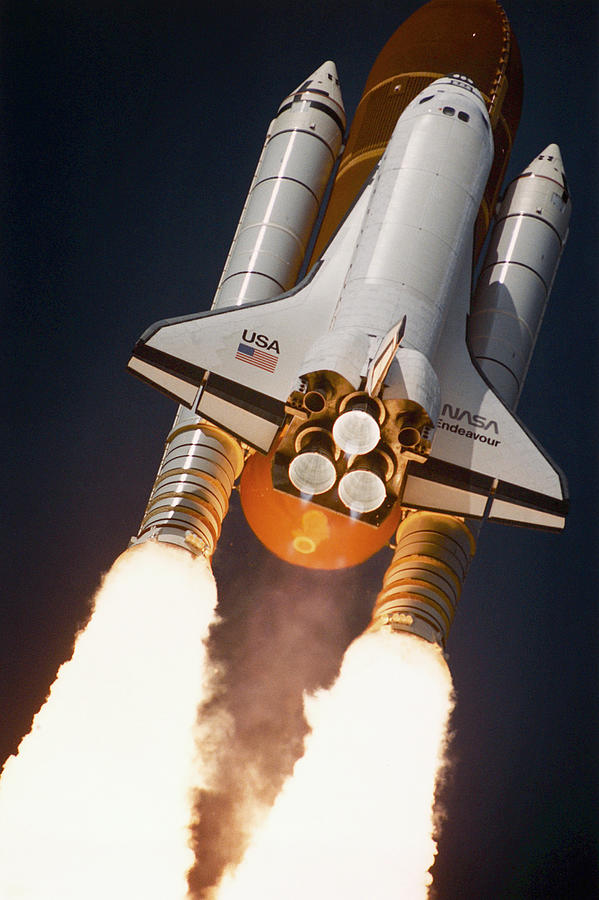 Photograph  NASA  Space Shuttle Endeavour Launch 1993   8x10 