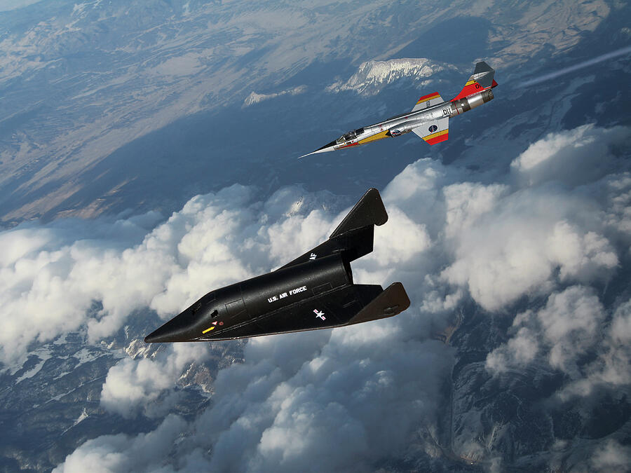 Spaceplane Fighter Escort Digital Art by Erik Simonsen