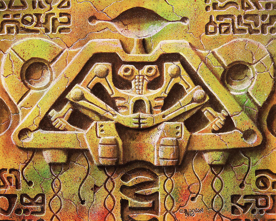 Spaceship 1 Painting by Baron Dixon Spaceship 1 Painting by Baron Dixon