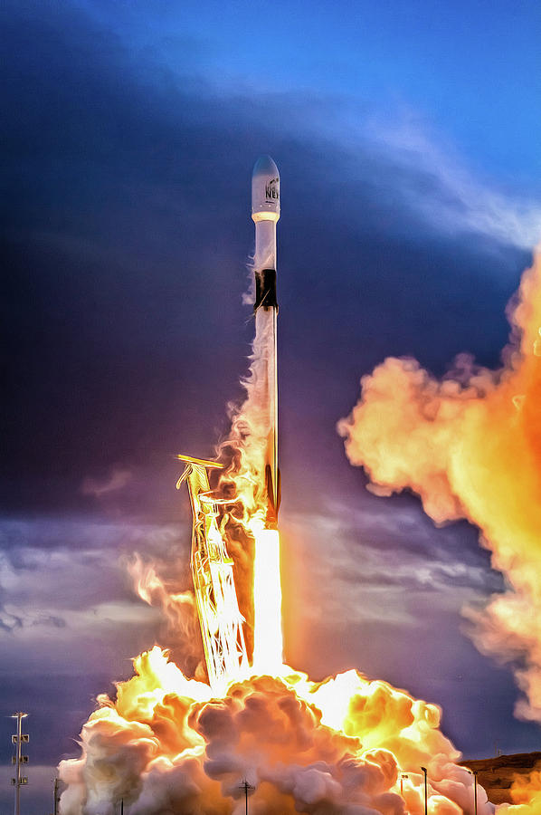 SpaceX Falcon 9 launch Iridium 8 mission Photograph by Matthias Hauser