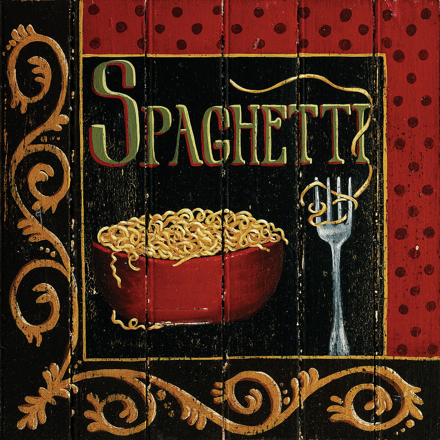 Spaghetti Painting by Susan Clickner