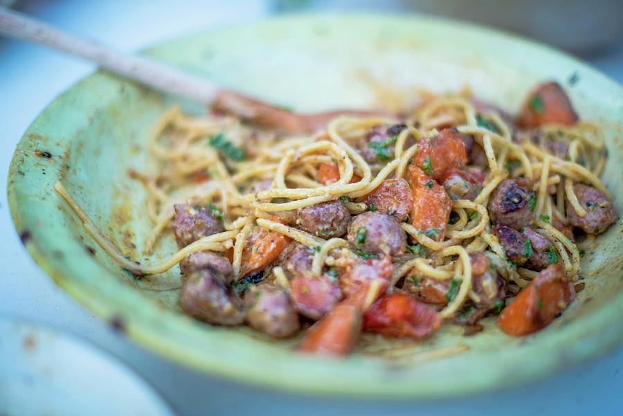 Spaghetti With Meatballs Photograph by Sebastian Schollmeyer