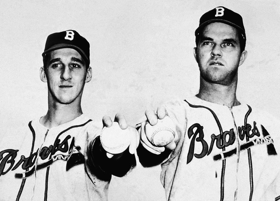 Spahn & Sain Of The Boston Braves Photograph by Hulton Archive