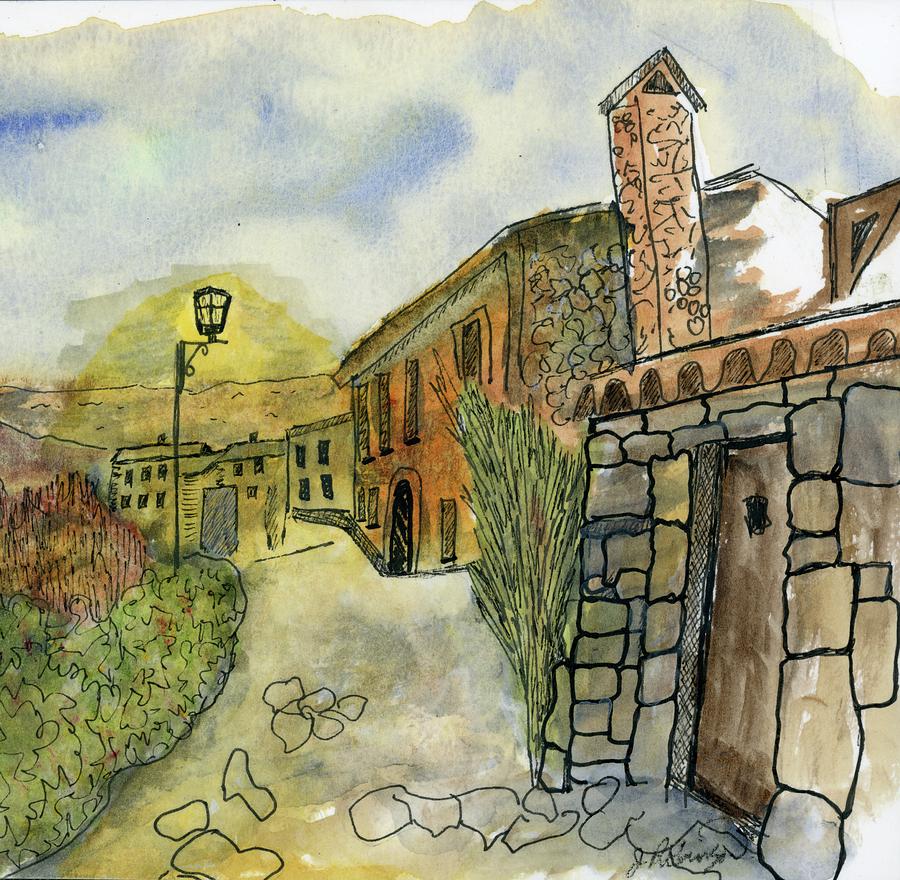 Spain Medieval Village by Judy Robinson Spain Medieval Village by Judy Robinson