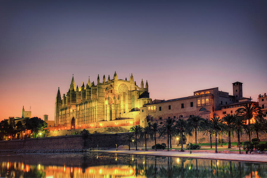 Spain, Palma De Mallorca, Cathedral At Photograph by Michele Falzone