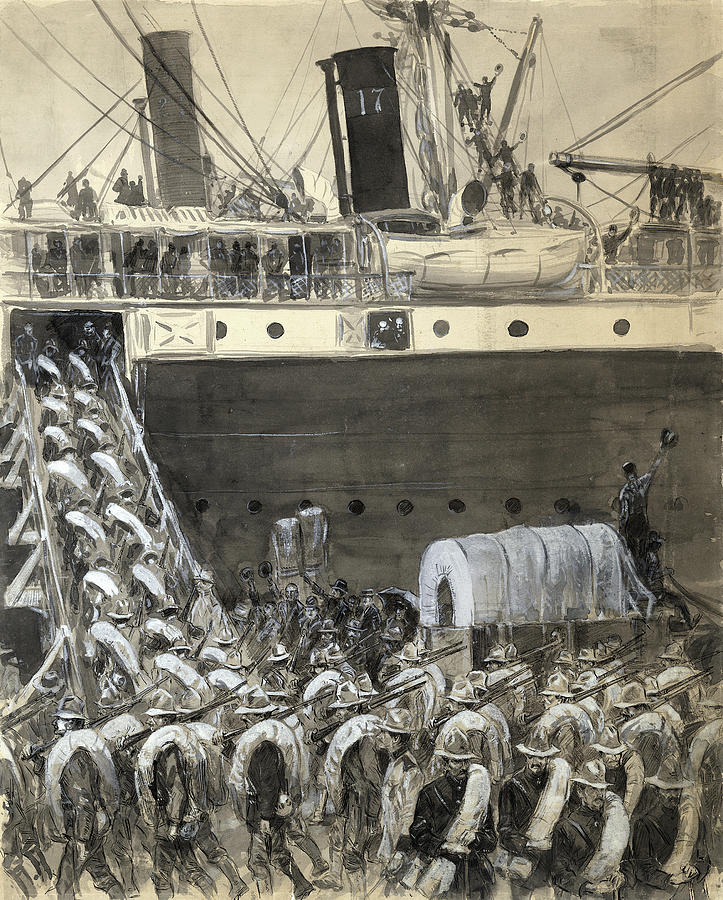 Spanishamerican War, C1898 Drawing by William Glackens Fine Art America