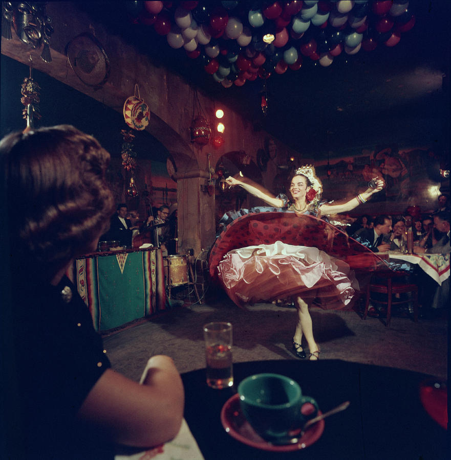 People Photograph - Spanish Dancer At The Sinaloa Club by Nat Farbman