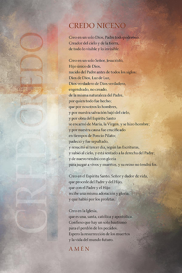Spanish Nicene Creed Digital Art by Terry Davis