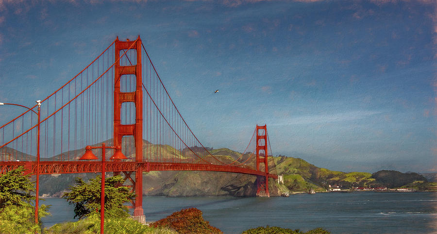Spanning the Bay, The Golden Gate Bridge Photograph by Marcy Wielfaert