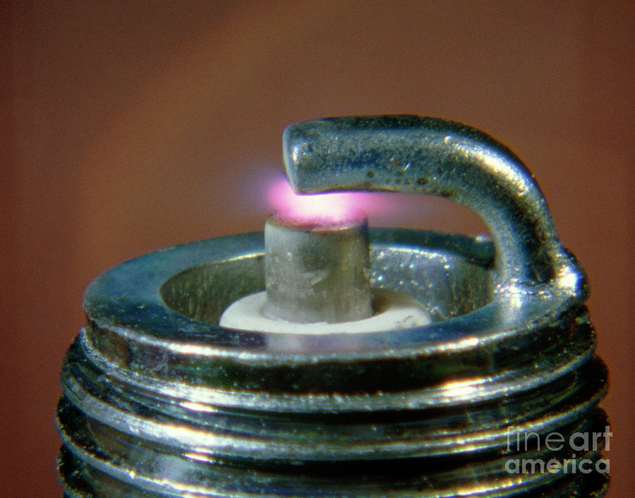 Spark Plug Firing Photograph by John Walsh/science Photo Library