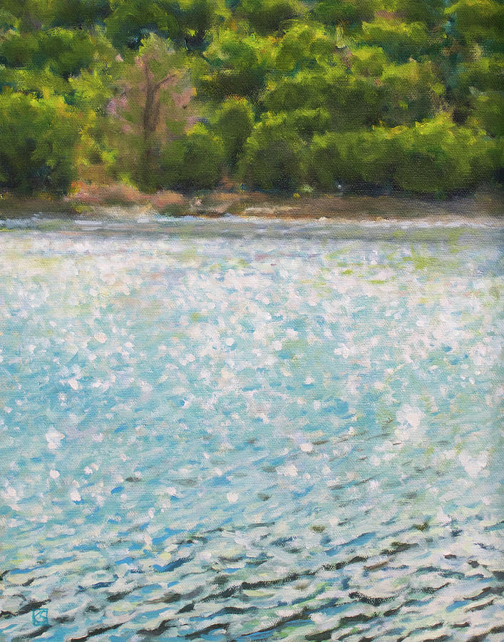 Sparkles On Water Painting by Kerima Swain