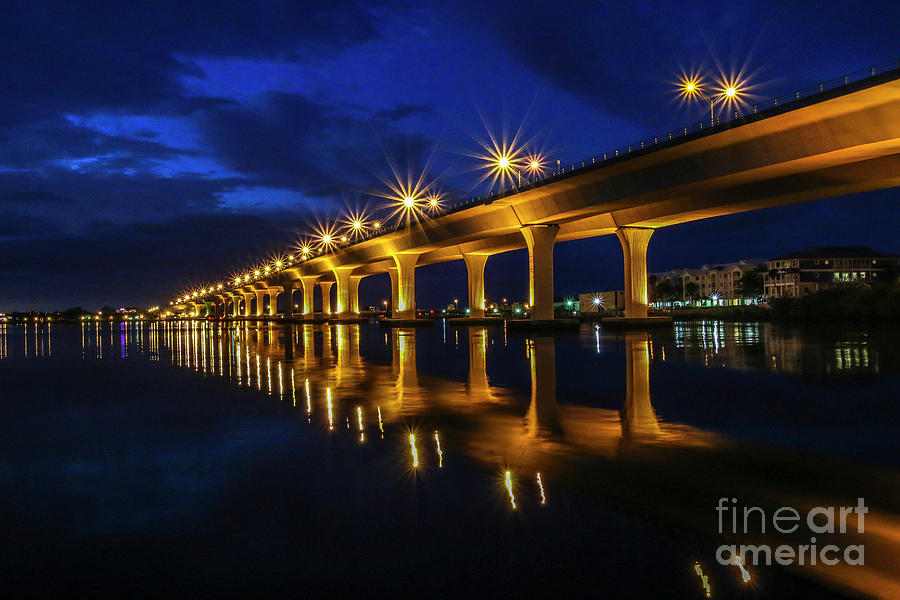 Sparkling Bridge Lights by Tom Claud Sparkling Bridge Lights by Tom Claud
