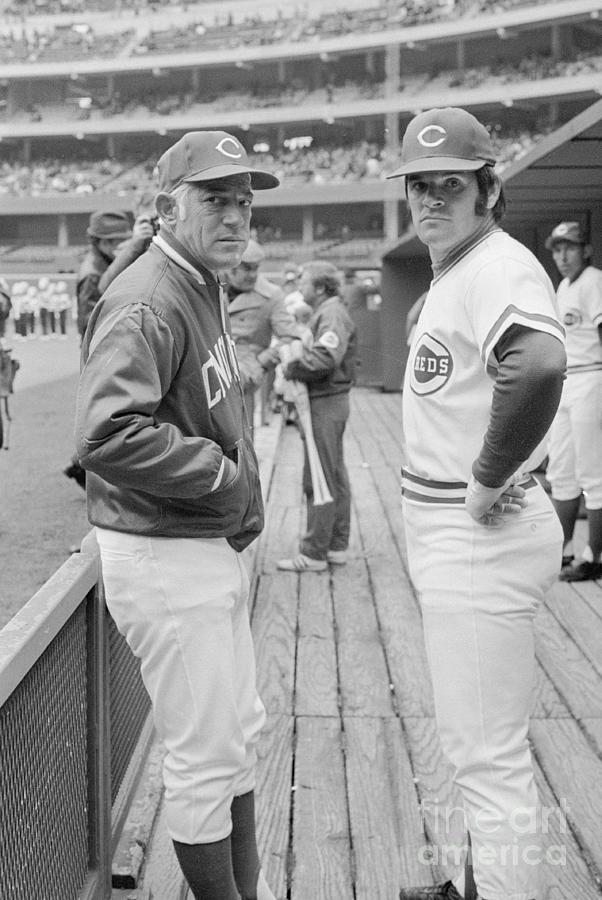 Sparky Anderson And Pete Rose by Bettmann