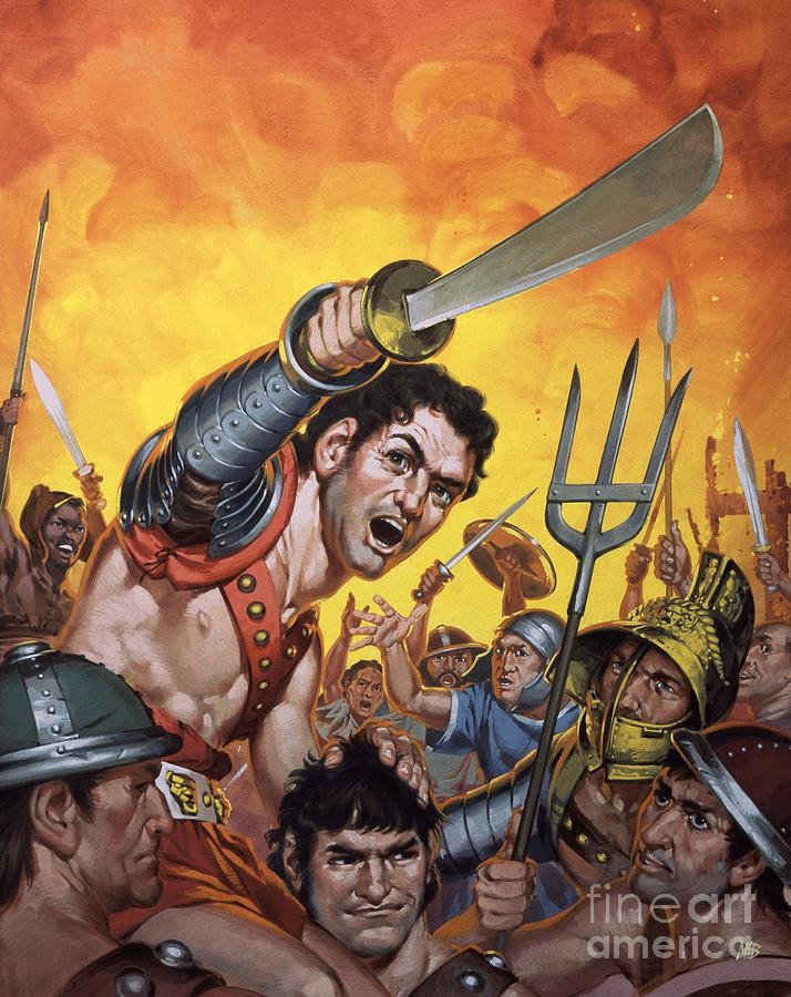 Spartacus And The Revolt Of The Slaves Painting by Angus Mcbride