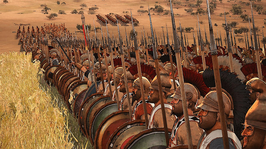  Spartan  Army  At War 20 Painting by AM FineArtPrints