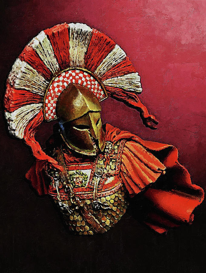 Spartan Hoplite - 27 Painting by AM FineArtPrints