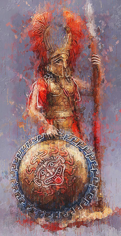 Spartan Hoplite - 60 Painting by AM FineArtPrints