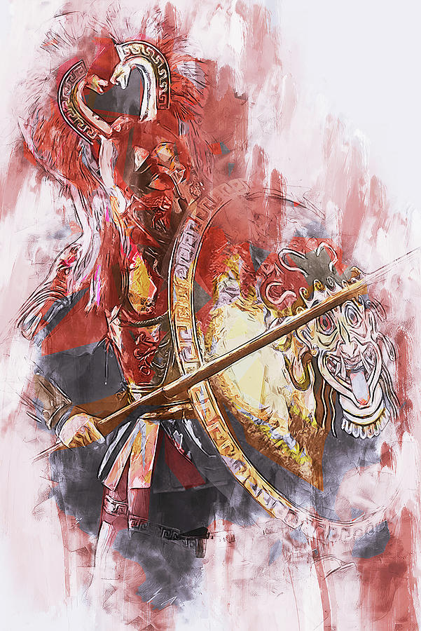 Spartan Hoplite - 62 Painting by AM FineArtPrints