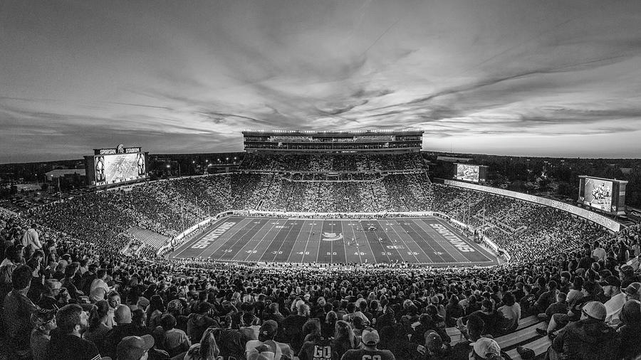 Spartan Stadium Black and White  Photograph by John McGraw