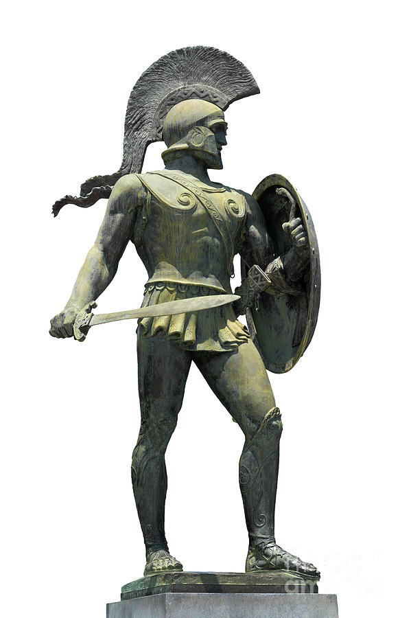Greek Photograph - Spartan Warrior Leonidas by David Parker/science Photo Library