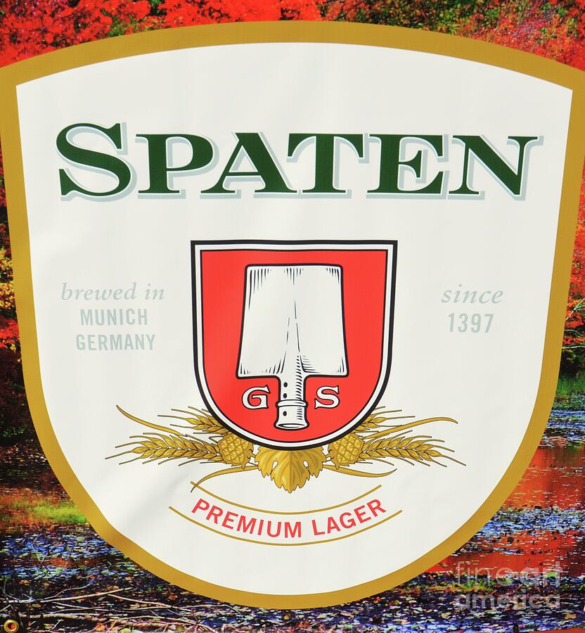 Spaten Lager Sign Photograph by Marcus Dagan