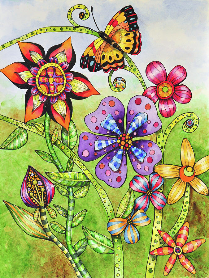 Flower Painting - Special Day by Charlsie Kelly
