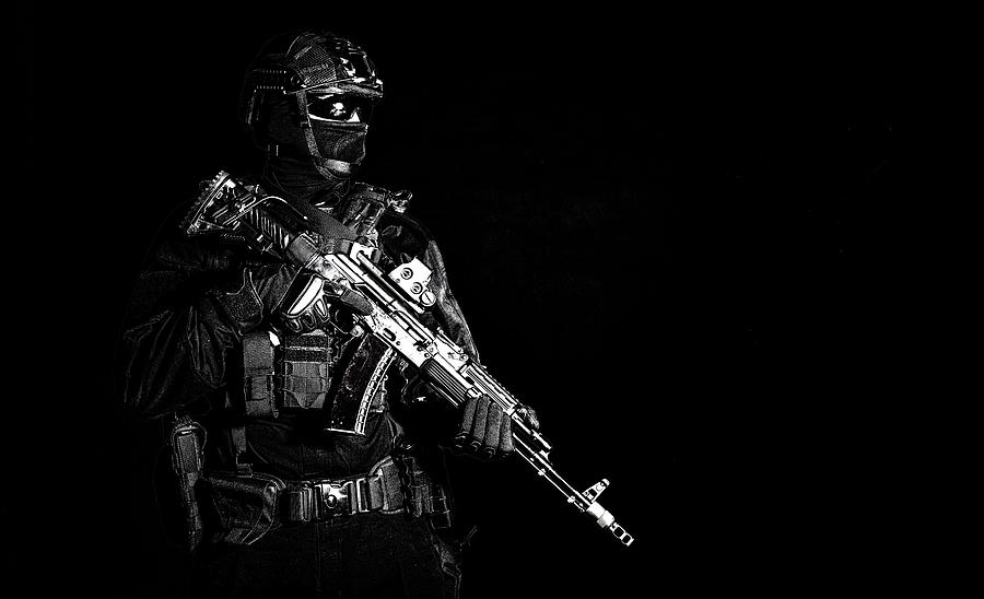 Special Forces Soldier Equipped Photograph By Oleg Zabielin - Pixels