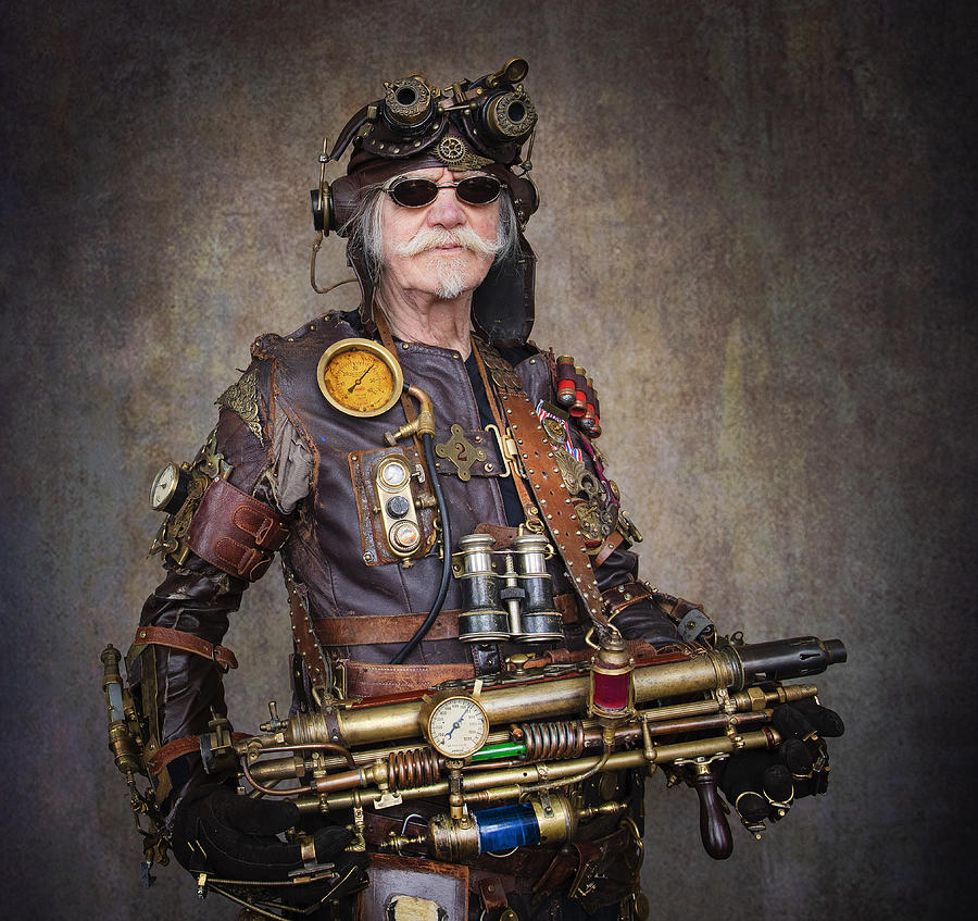 Portrait Photograph - Special Forces - Steampunk Wars 1911 by Daniel Springgay