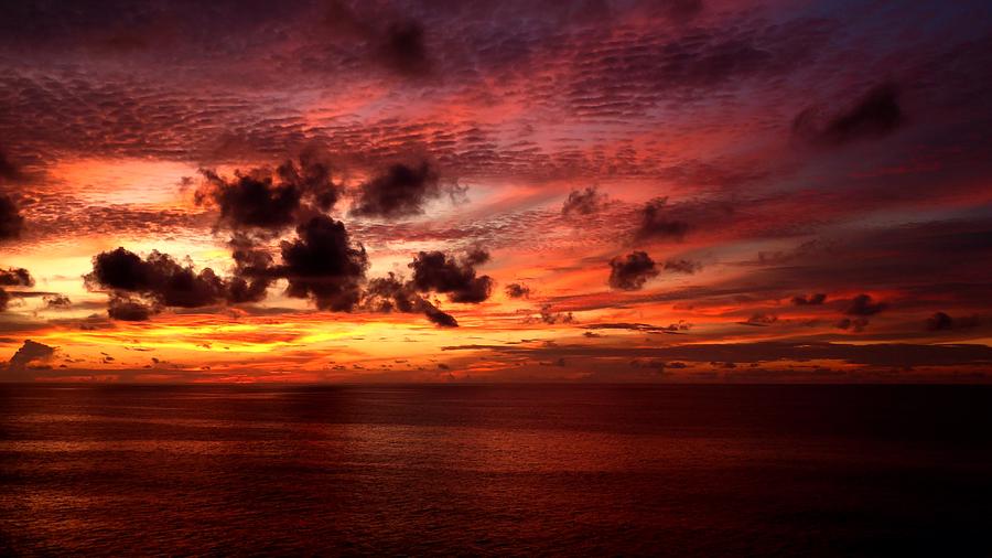 Sunset Photograph - Special Sunset In The Indian Ocean by Ocean View Photography