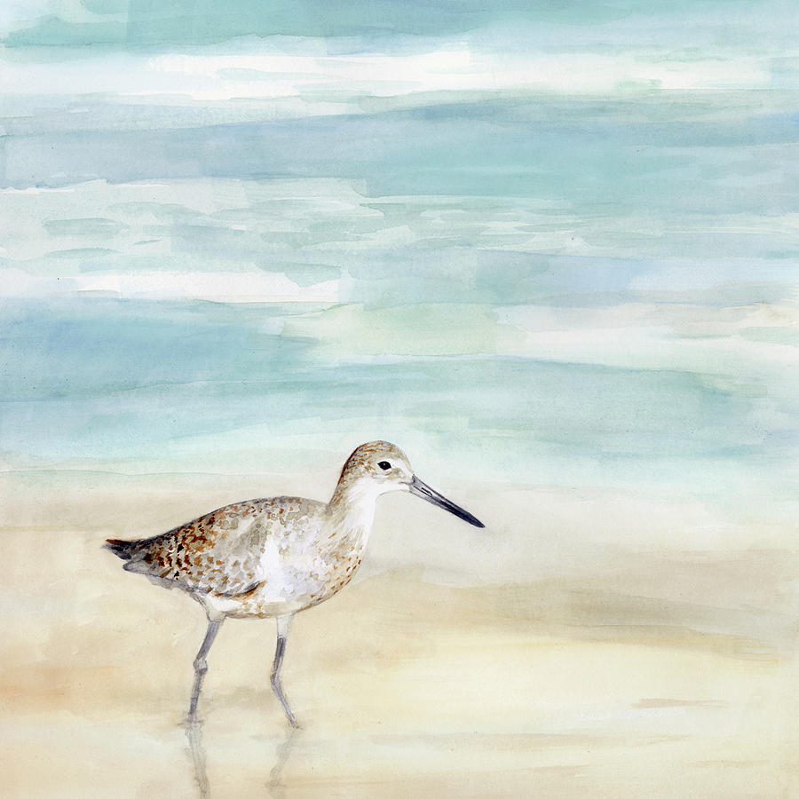 Speckled Willet I Painting by Victoria Borges
