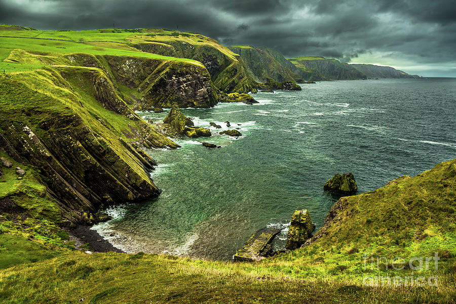 Spectacular Atlantik Coast And Cliffs At St. Abbs Head in Scotland Photograph by Andreas Berthold