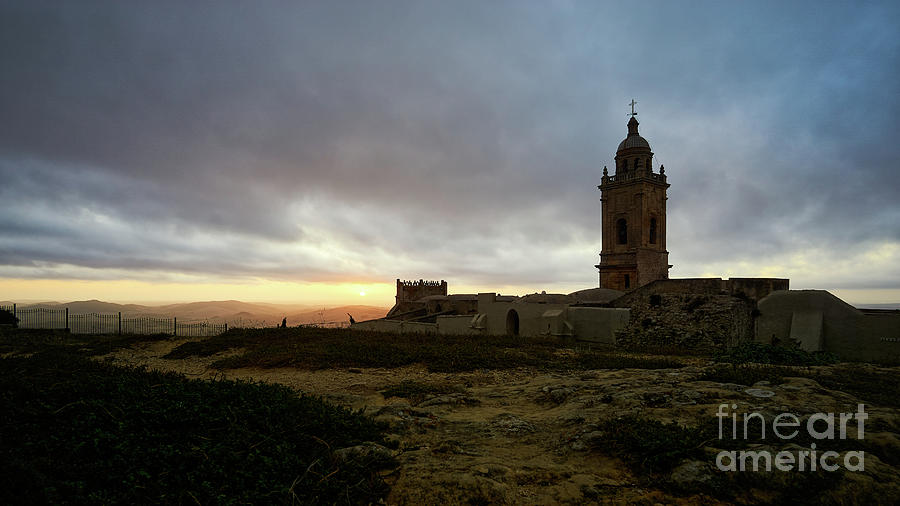 Spectacular Sunset View Santa Maria Church Medina Sidonia Cadiz Photograph by Pablo Avanzini