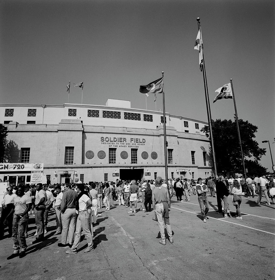 Spectators Outside A Football Stadium Photograph by Panoramic Images