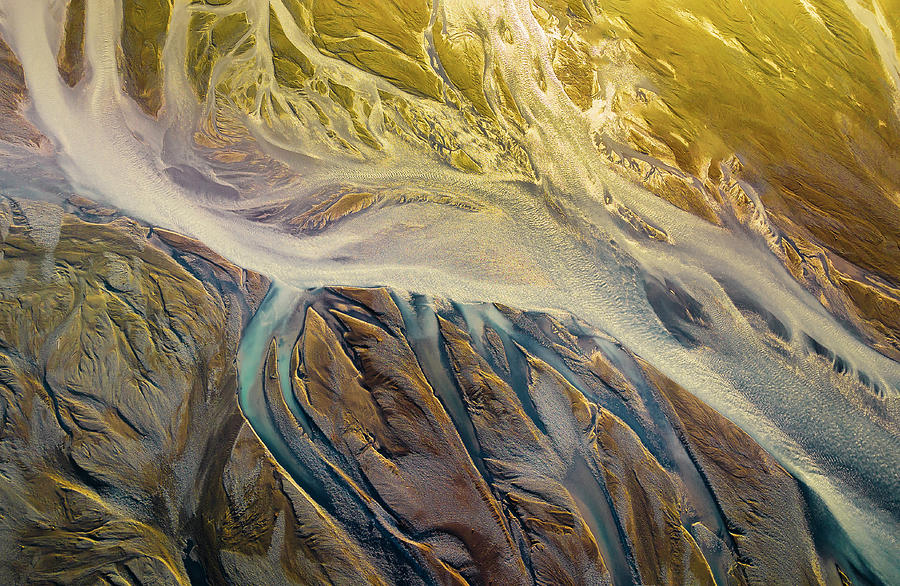 Winter Photograph - Spectral Serenity: Glacial Rivers At Sunset by Wei (david) Dai