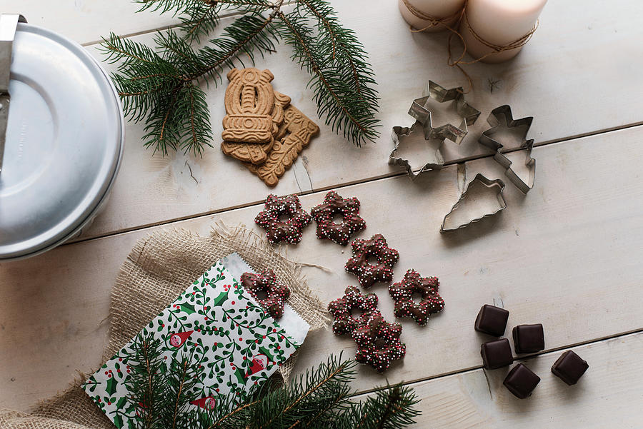 Speculoos, Gingerbread And Dominoes Photograph by Jelena Filipinski