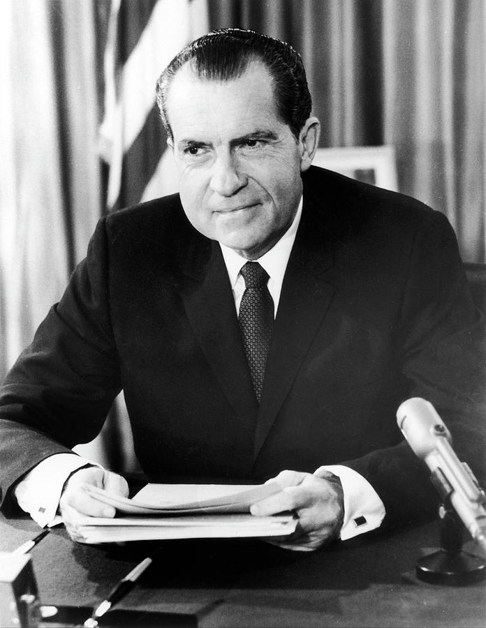 Speech By Nixon On Vietnam In 1969 Photograph by Keystone-france