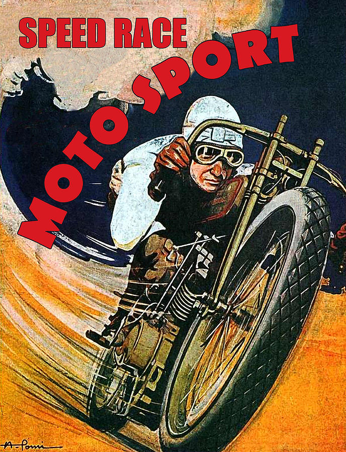 Speed Race Moto Sport Digital Art by Long Shot