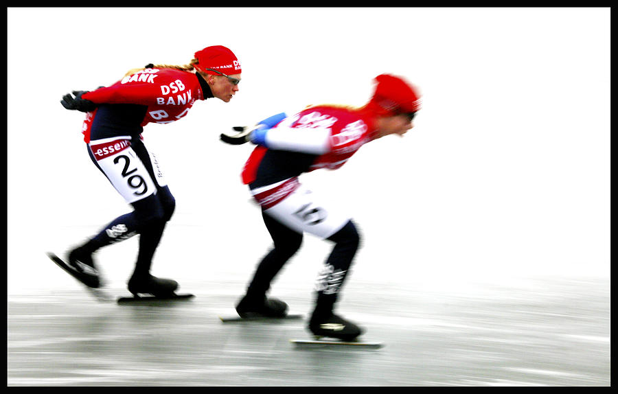 Speed-skating Photograph by Bror Johansson