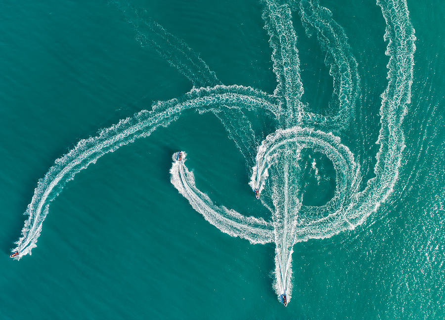 Speedboat Symphony Photograph by Ido Meirovich