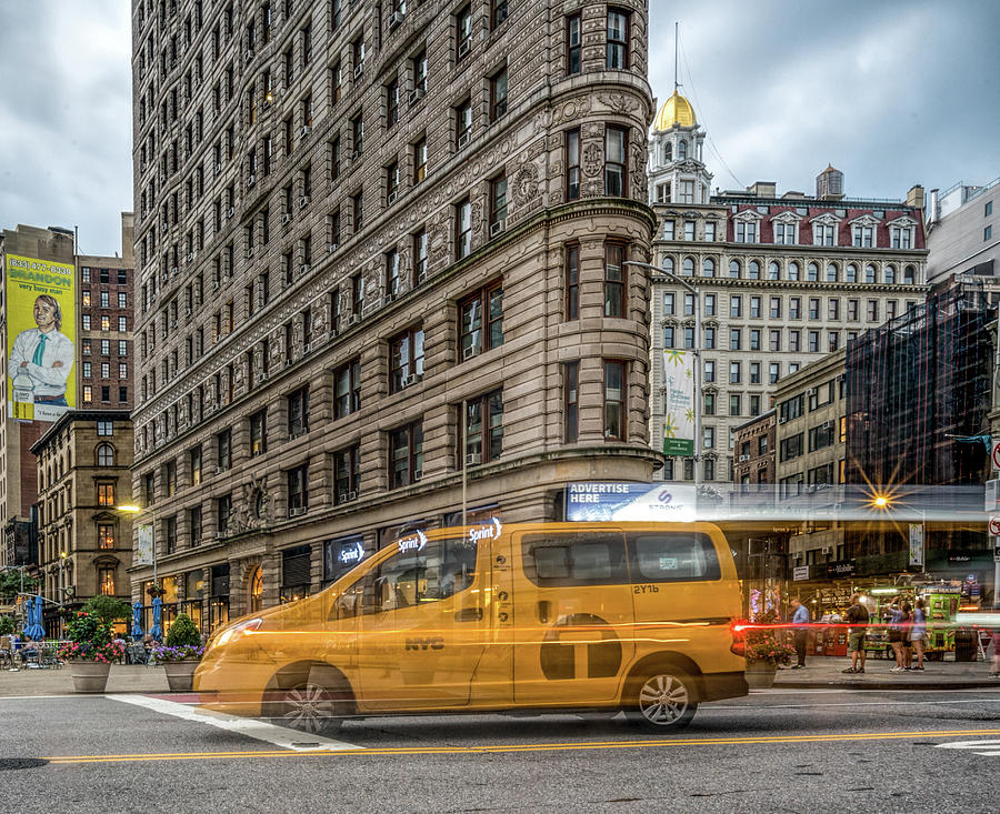 Speeding Taxi Photograph by Jeffrey Friedkin