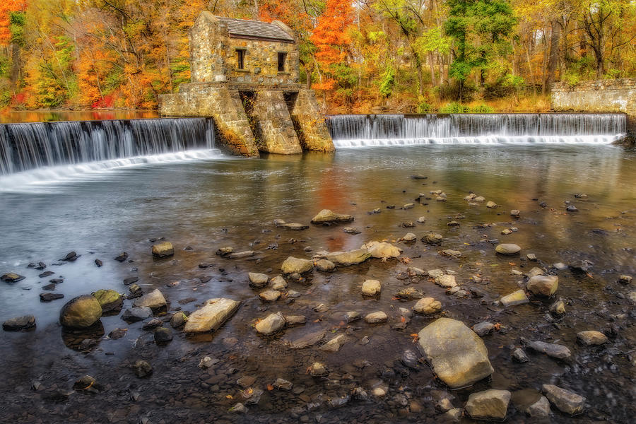 Speedwell Dam And Waterfall Photograph by Susan Candelario