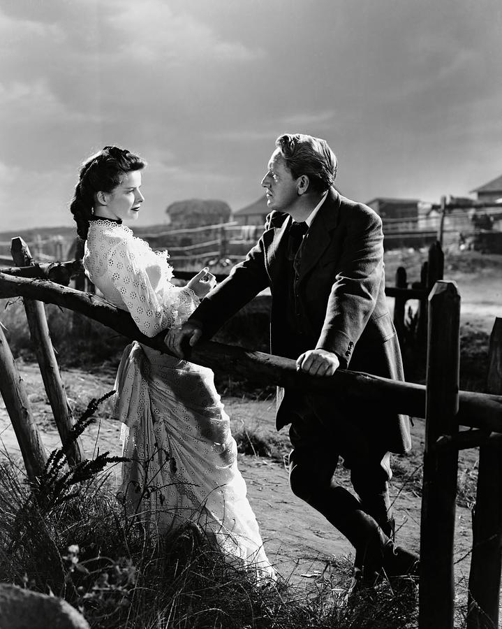 SPENCER TRACY and KATHARINE HEPBURN in THE SEA OF GRASS -1947-. Photograph by Album