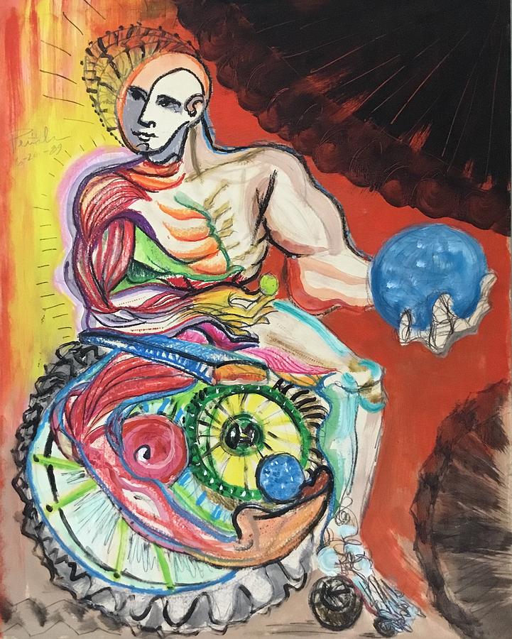 Sphere Power Painting by Ricardo Penalver deceased