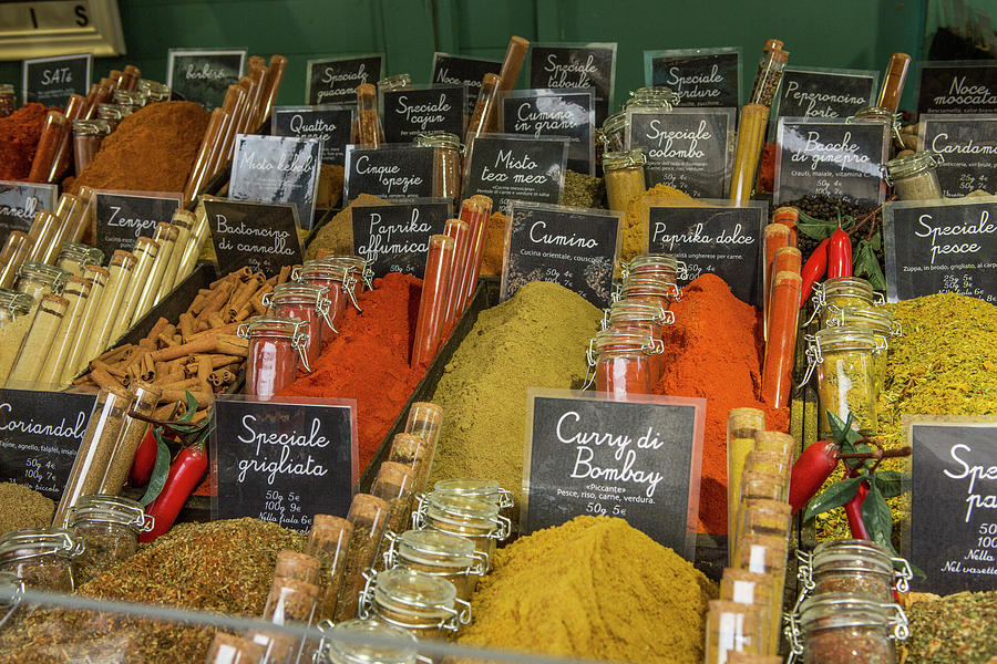 Artist Photograph - Spice Market in Firenze Italy by Iris Richardson