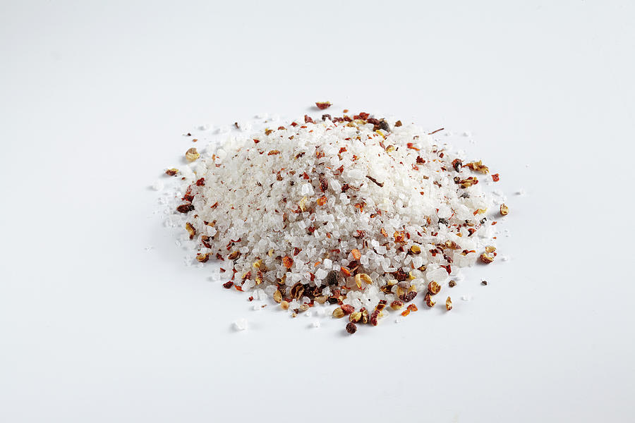 Spice Mixture With Szechuan Pepper, Chilli And Salt Photograph by Teubner Foodfoto