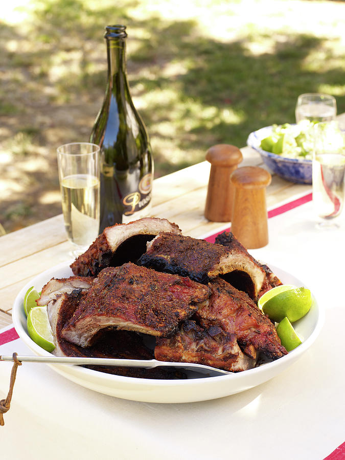 Spice Rubbed Pork Ribs Photograph by James Baigrie