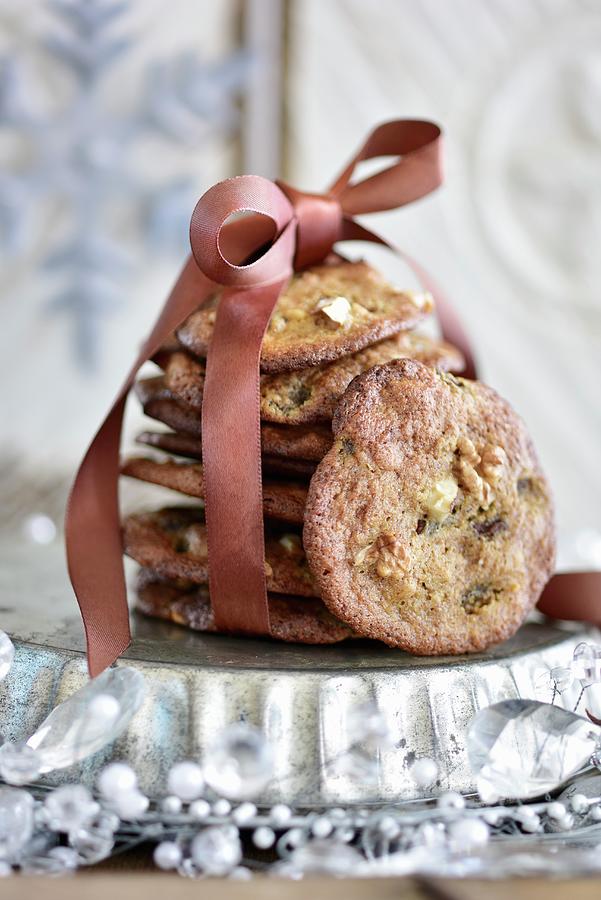 Spiced Date Biscuits With Walnuts Photograph by Tanja Major